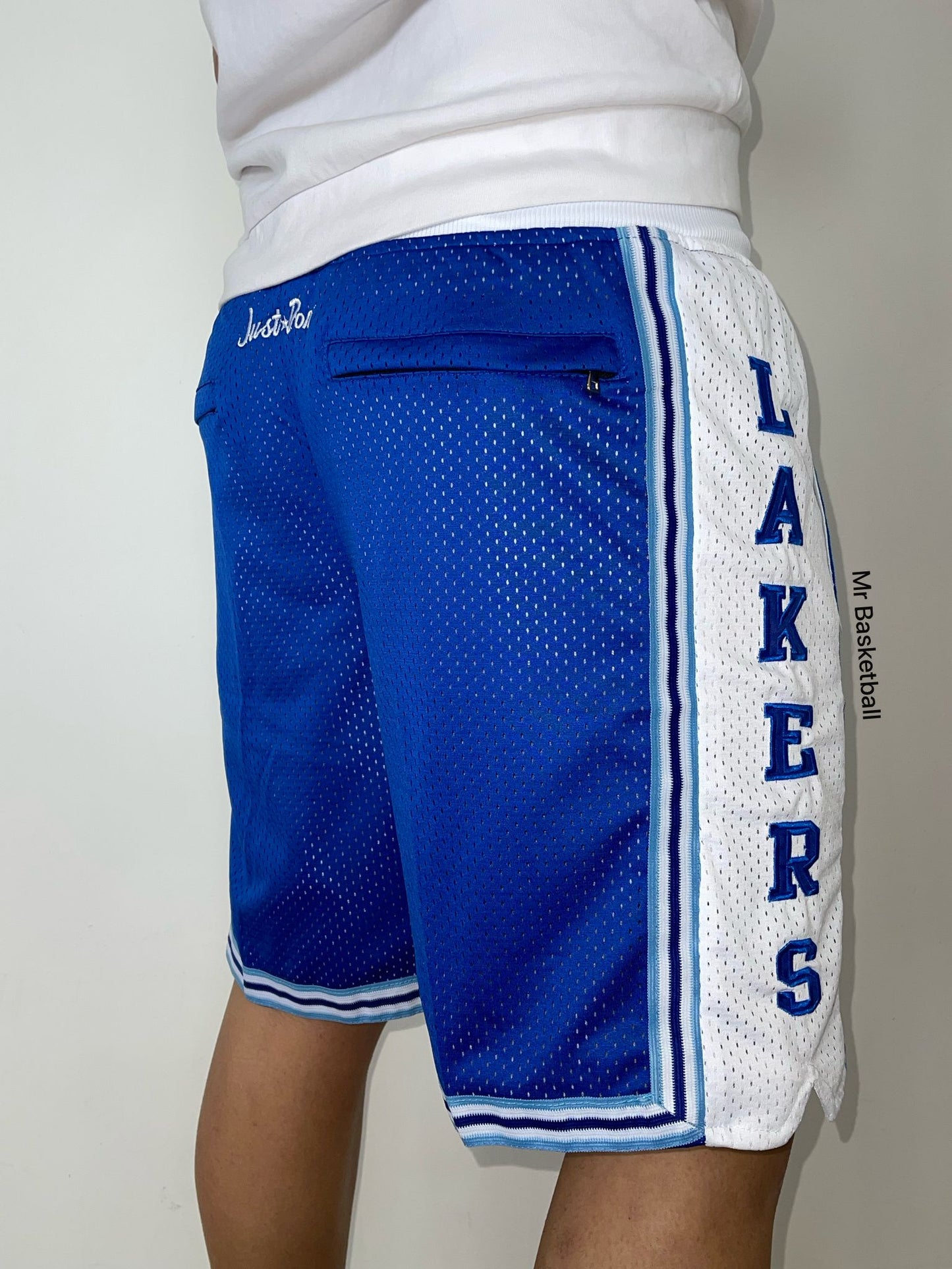 מכנס NBA לוס אנג׳לס לייקרס כחול לבן JUST DON