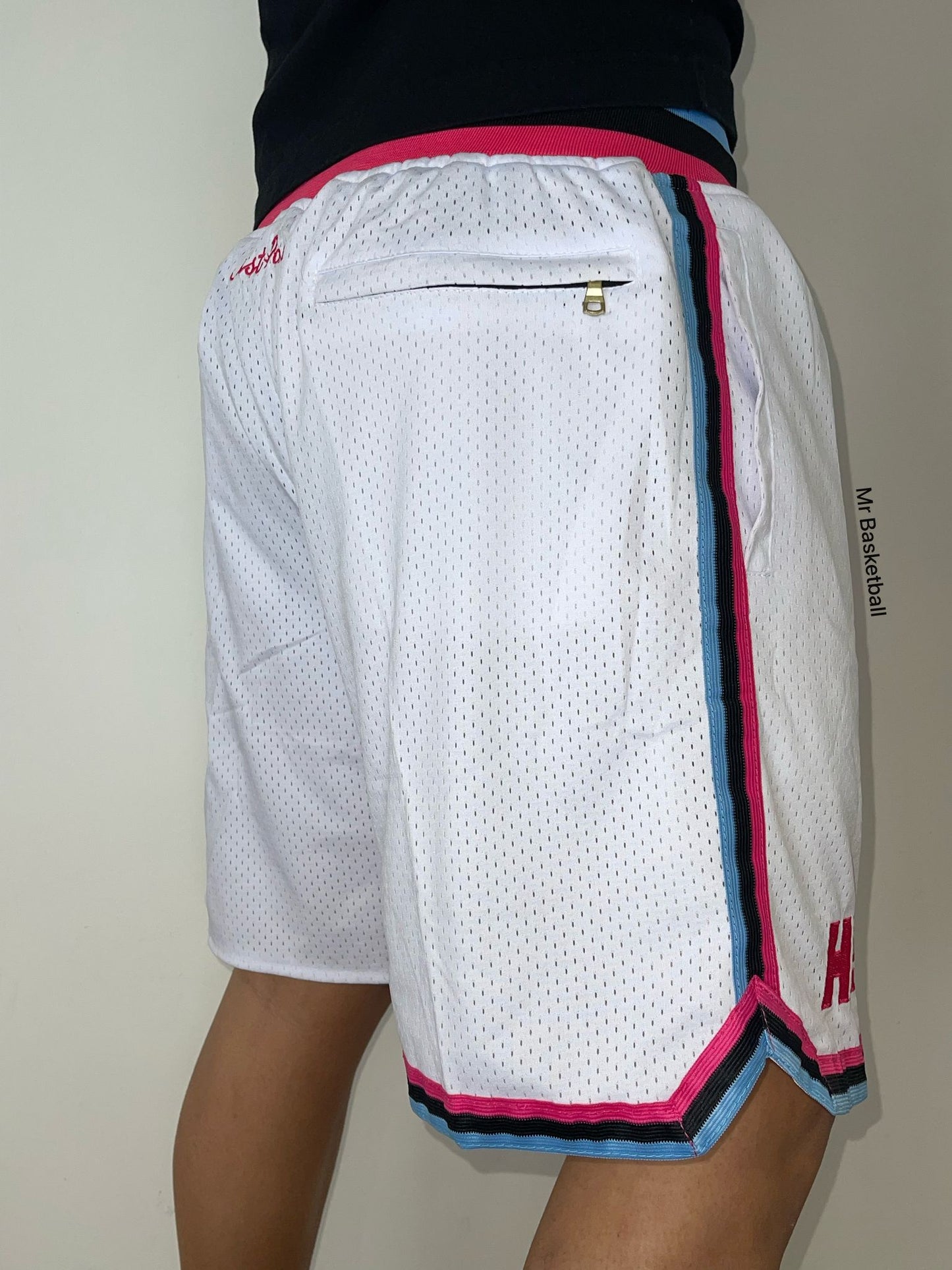 מכנס NBA מיאמי היט לבן JUST DON