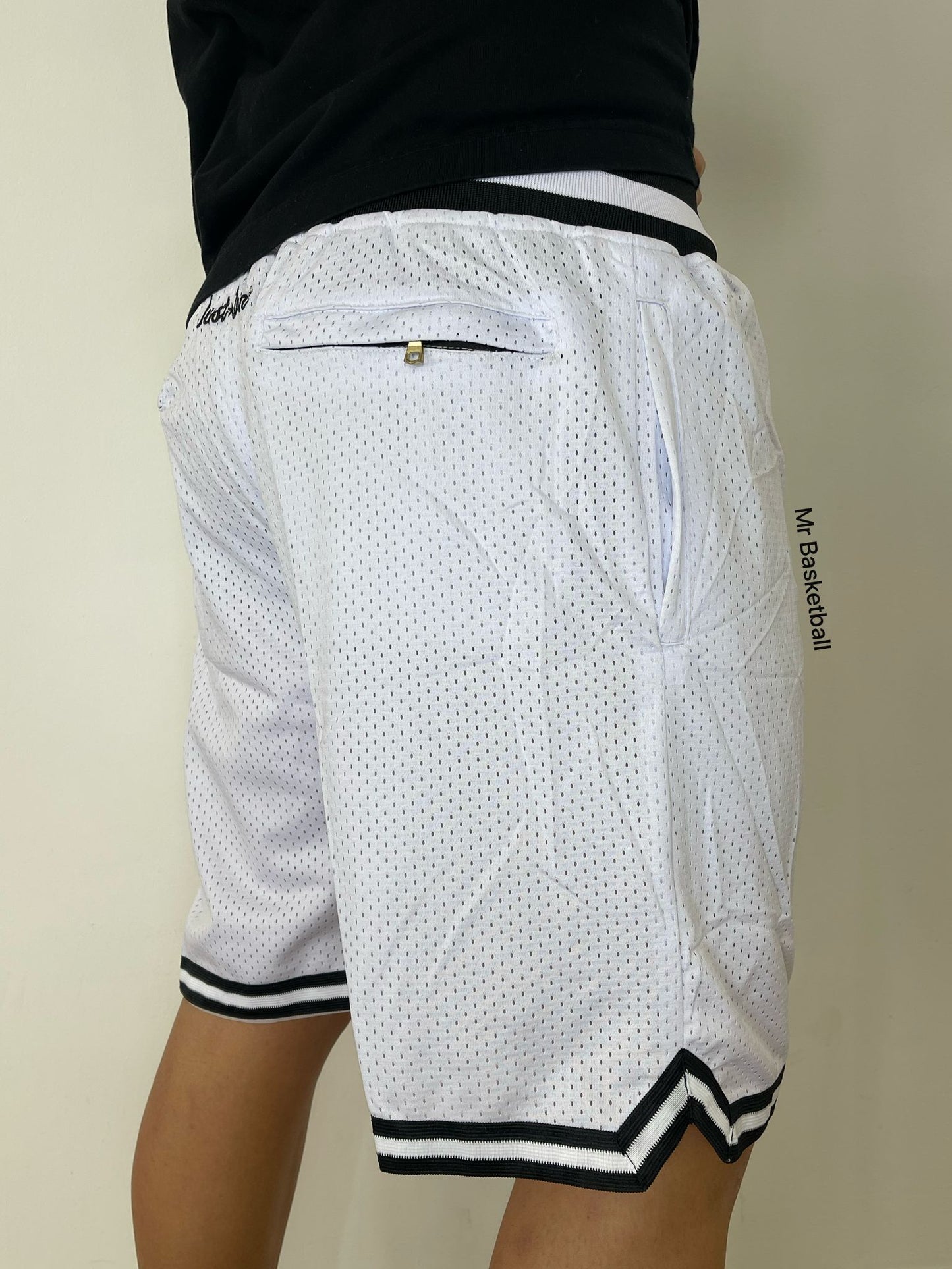 מכנס NBA ברוקלין נטס לבן JUST DON