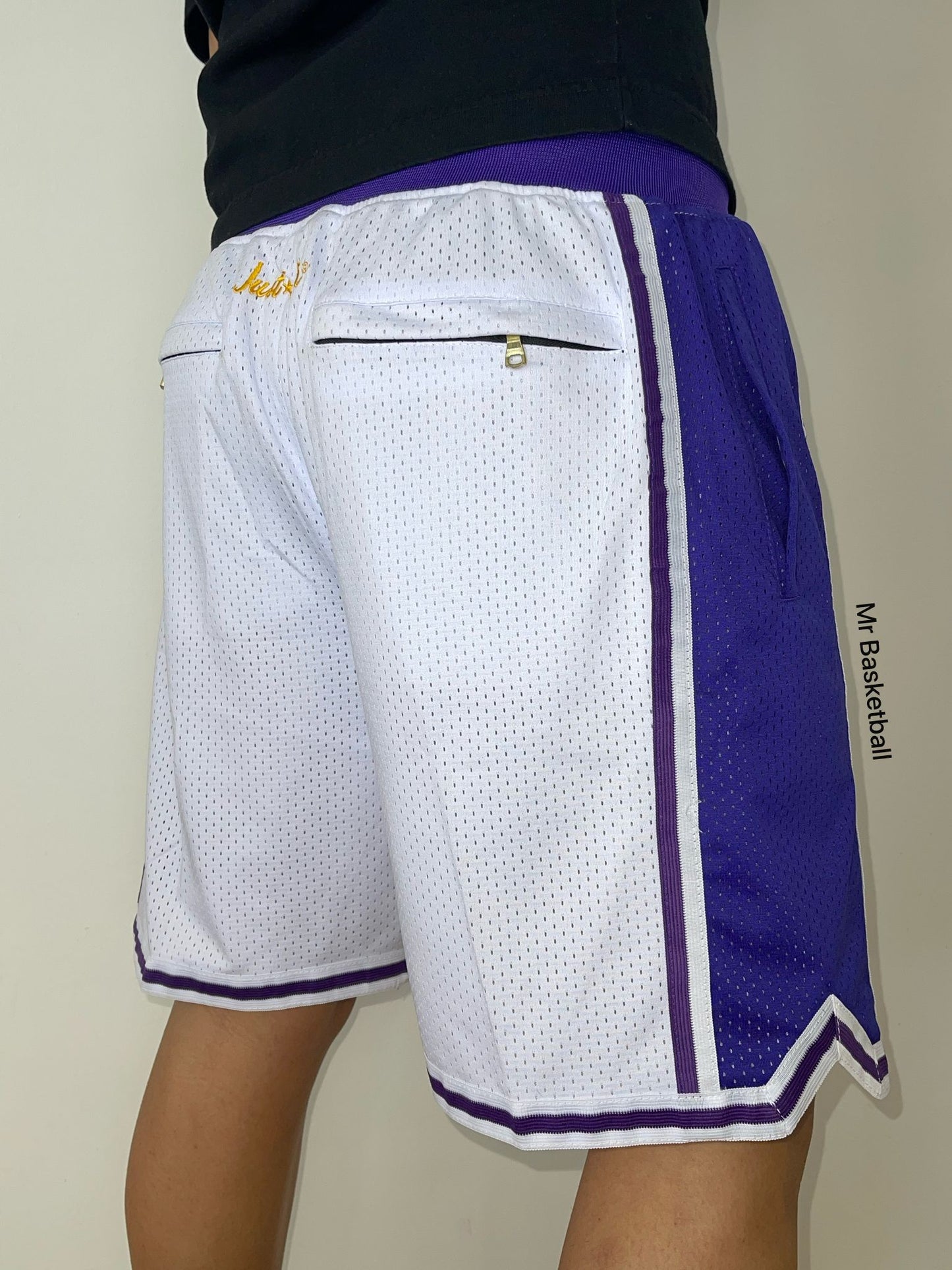 מכנס NBA לוס אנג׳לס לייקרס לבן JUST DON