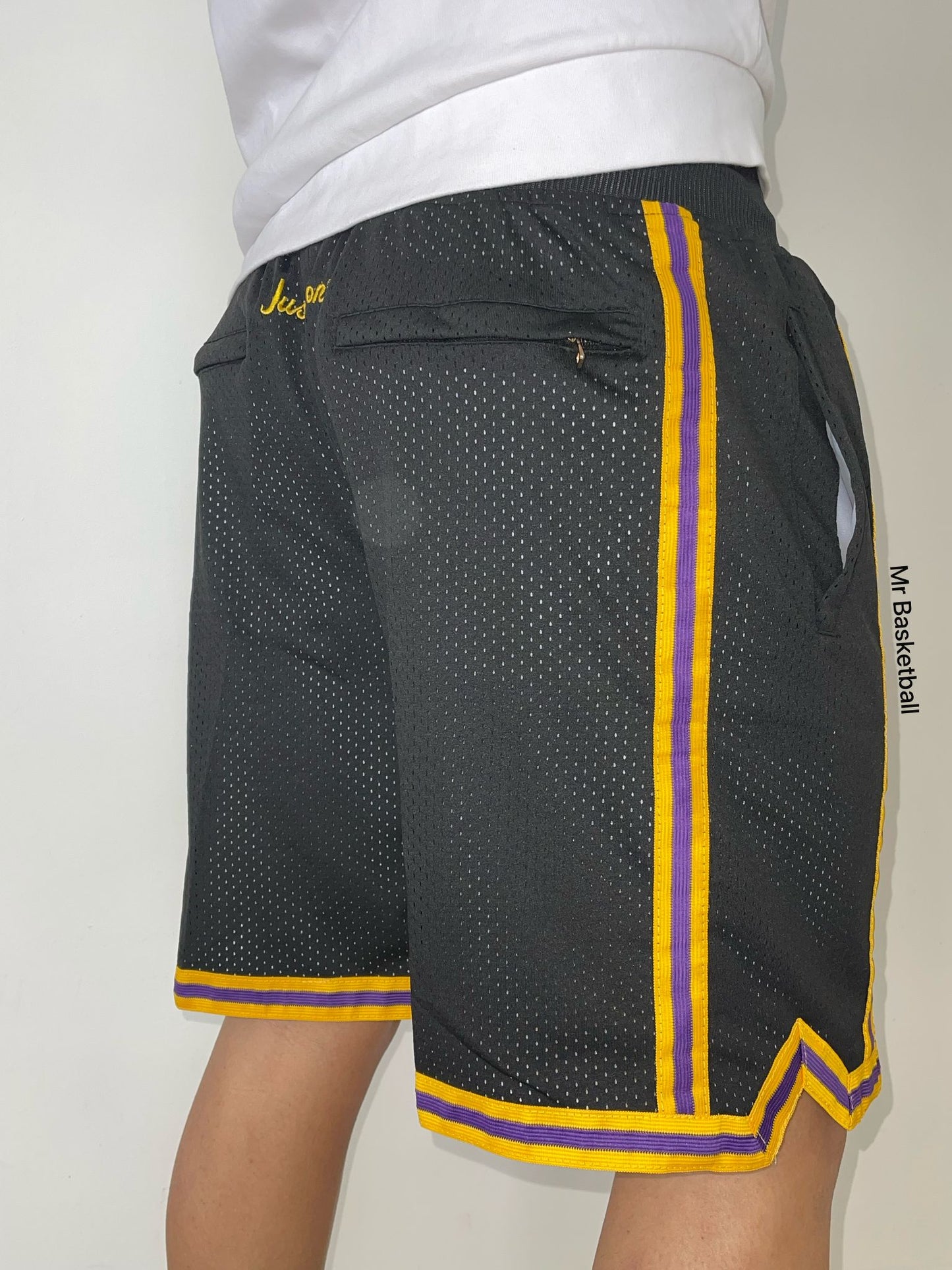 מכנס NBA לוס אנג׳לס לייקרס שחור קובי בראיינט JUST DON