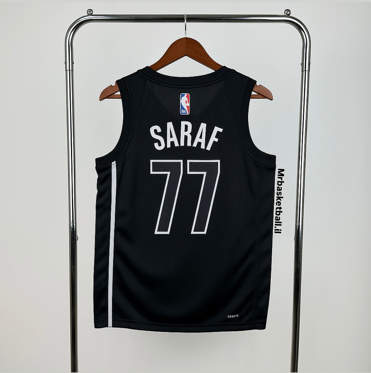 גופיית NBA בן שרף שחורה בברוקלין נטס