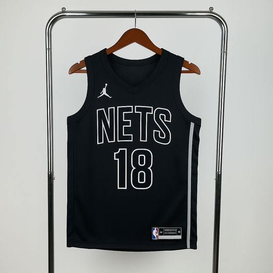 גופיית NBA דני וולף שחורה בברוקלין נטס