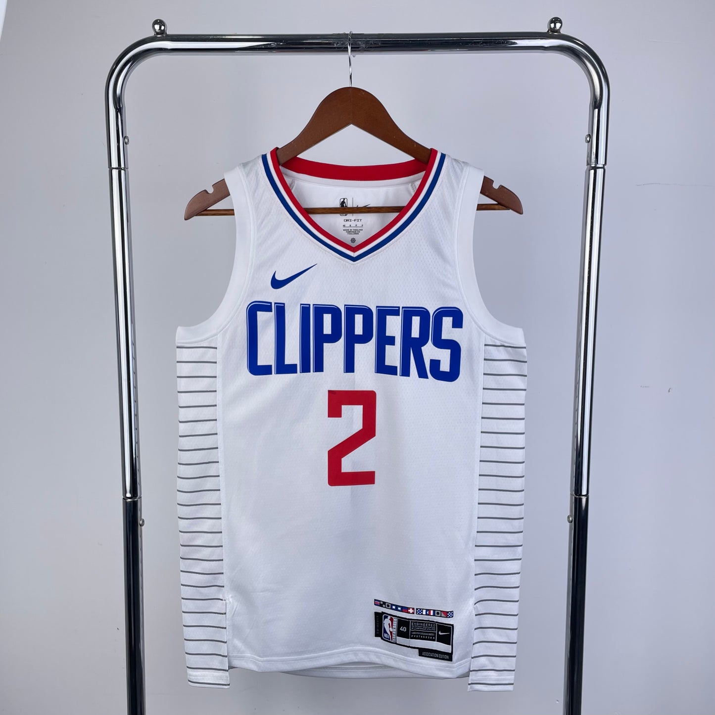 גופיית NBA קוואי לאונרד לבנה בלוס אנג'לס קליפרס