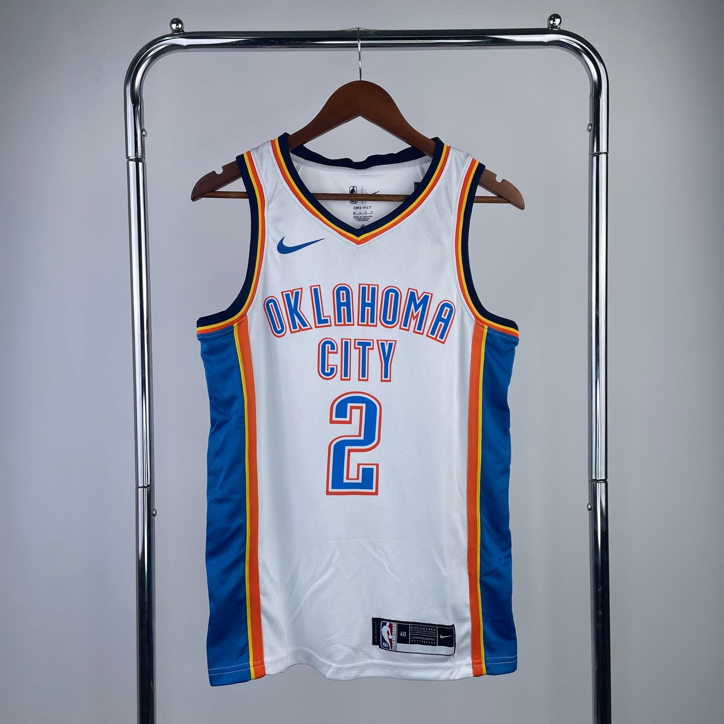 גופיית NBA שיי גילג'ס-אלכסנדר לבנה אוקלהומה סיטי ת'אנדר