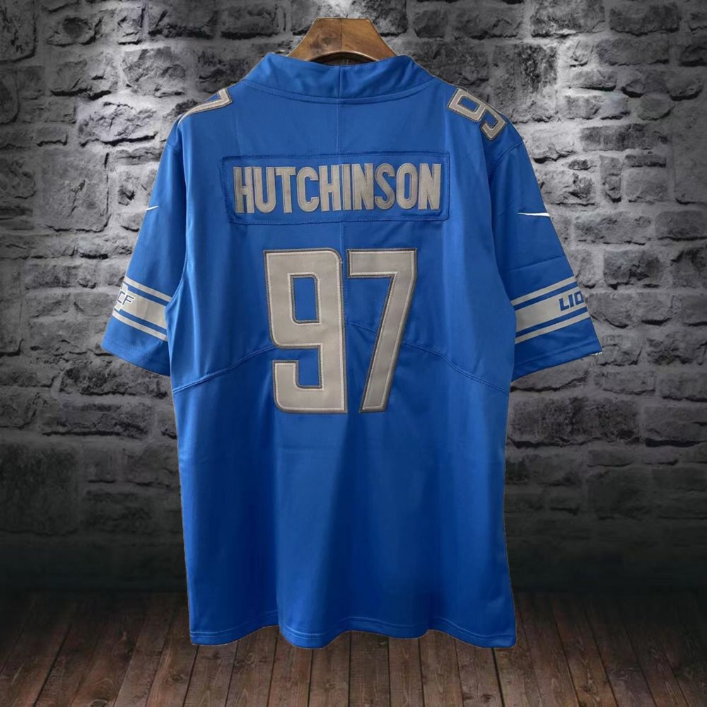 חולצת NFL של איידן האצ'ינסון במדי דטרויט ליאונס