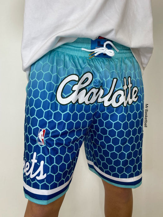 מכנס NBA שארלוט הורנטס תכלת JUST DON