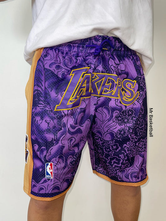 מכנס NBA לוס אנג׳לס לייקרס סגול זהב JUST DON
