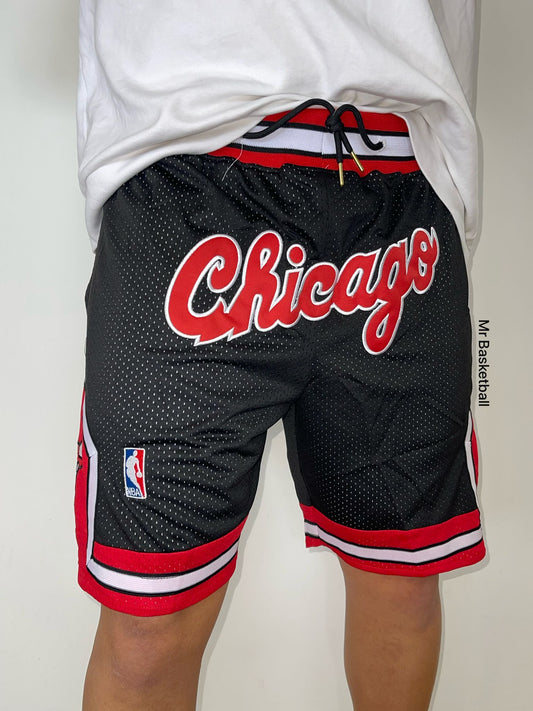 מכנס NBA שיקגו בולס שחור JUST DON