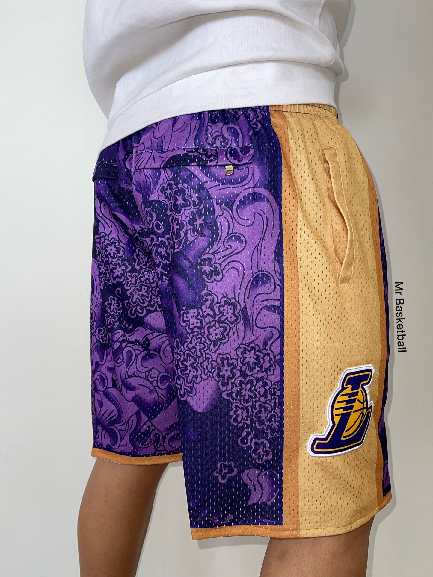 מכנס NBA לוס אנג׳לס לייקרס סגול זהב JUST DON