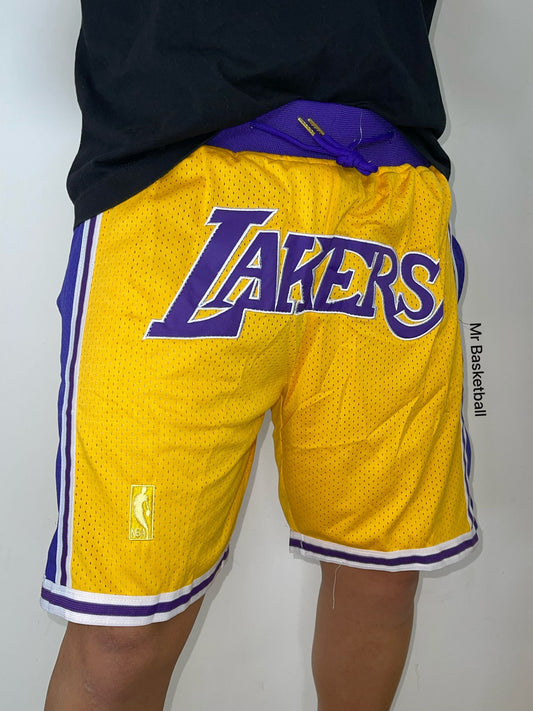 מכנס NBA לוס אנג׳לס לייקרס צהוב JUST DON