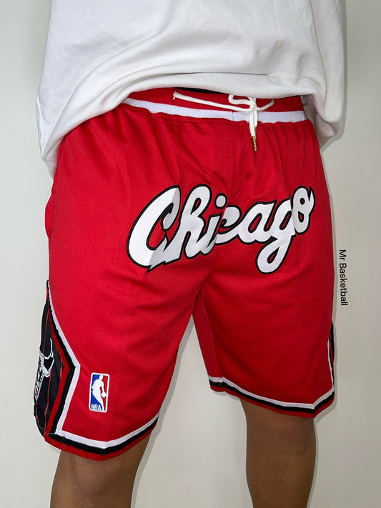 מכנס NBA שיקגו בולס אדום JUST DON