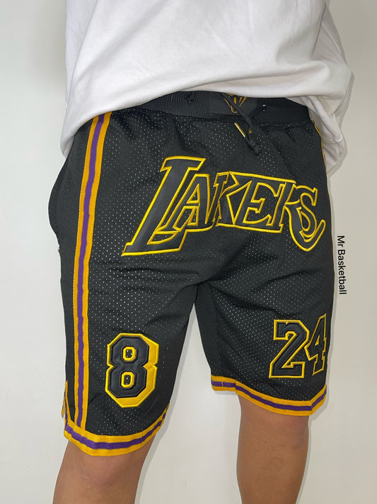 מכנס NBA לוס אנג׳לס לייקרס שחור קובי בראיינט JUST DON