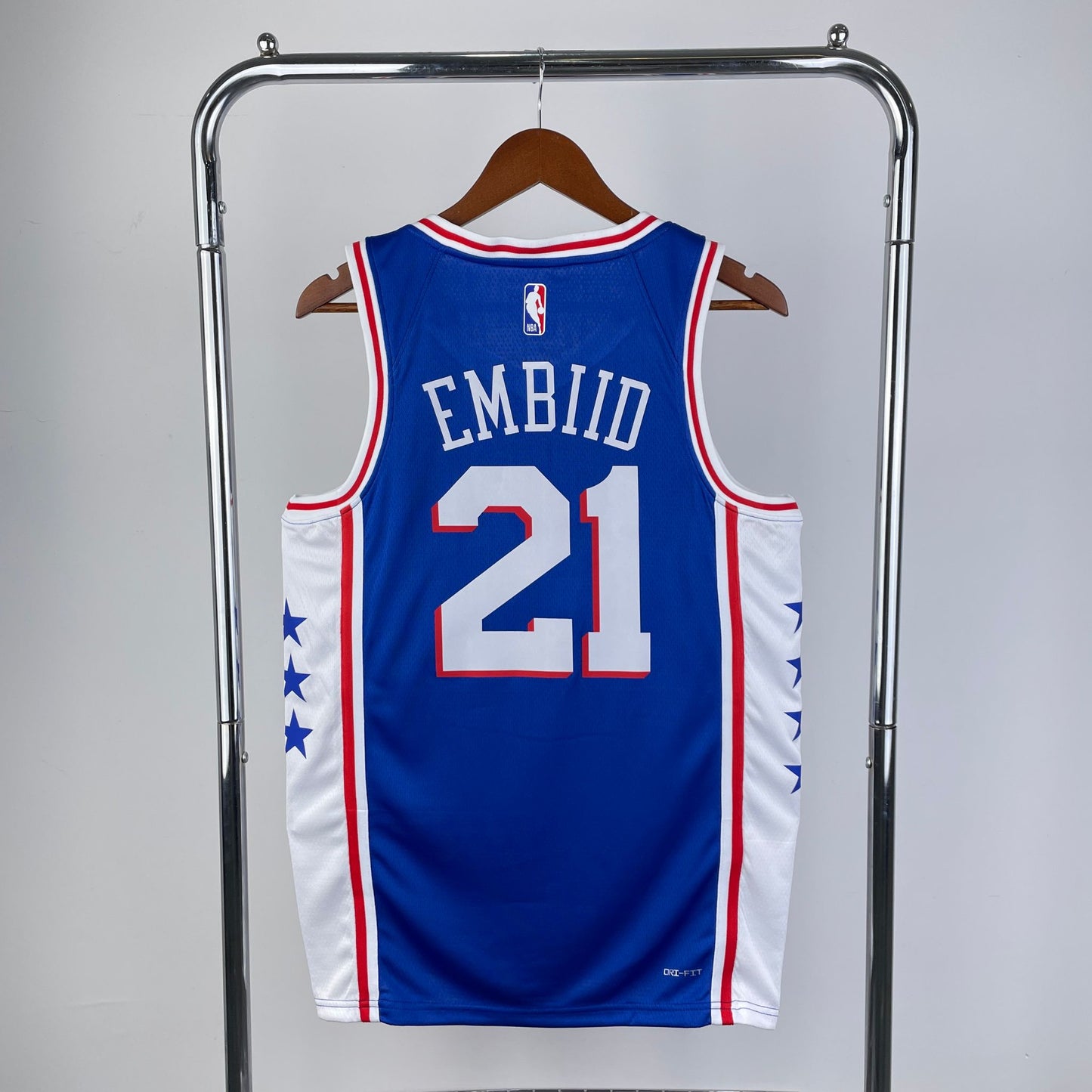 גופיית NBA ג'ואל אמביד כחולה בפילדלפיה 76'