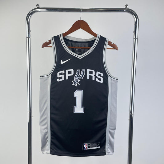 גופיית NBA ויקטור וומבניאמה שחורה סן אנטוניו ספרס