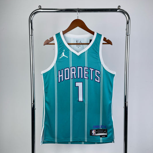 גופיית NBA לאמלו בול תכלת שארלוט הורנטס