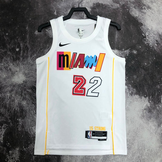 גופיית NBA ג'ימי באטלר לבנה מיאמי היט