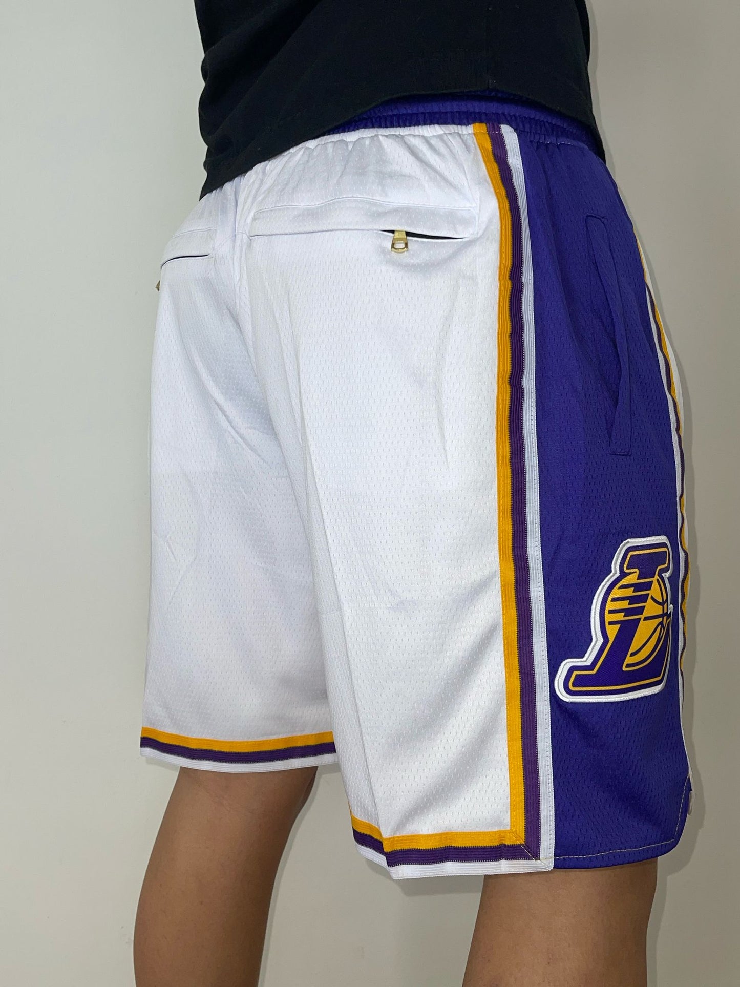 מכנס NBA לוס אנג׳לס לייקרס לבן JUST DON