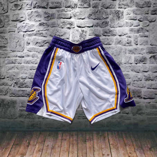 מכנס NBA ילדים לוס אנג׳לס לייקרס לבן