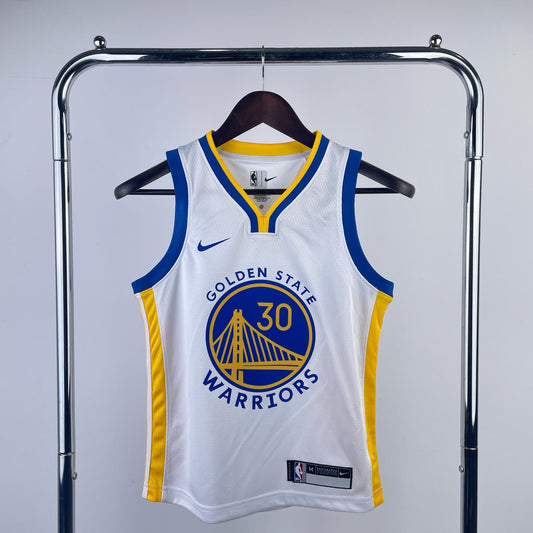 גופיית NBA ילדים סטפן קרי לבנה בגולדן סטייט ווריורס